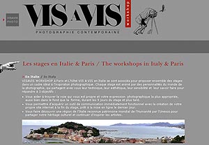 VISAVIS Workshop : stages de photographie et de conception de sites Web pour photographes